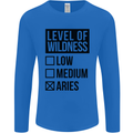 Levels of Wildness Aries Mens Long Sleeve T-Shirt Royal Blue