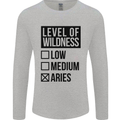 Levels of Wildness Aries Mens Long Sleeve T-Shirt Sports Grey