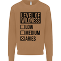 Levels of Wildness Aries Mens Sweatshirt Jumper Caramel Latte