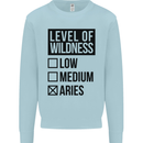 Levels of Wildness Aries Mens Sweatshirt Jumper Light Blue