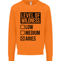 Levels of Wildness Aries Mens Sweatshirt Jumper Orange