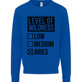 Levels of Wildness Aries Mens Sweatshirt Jumper Royal Blue