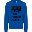 Levels of Wildness Aries Mens Sweatshirt Jumper Royal Blue