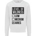 Levels of Wildness Aries Mens Sweatshirt Jumper White