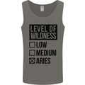 Levels of Wildness Aries Mens Vest Tank Top Charcoal