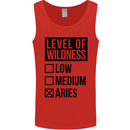 Levels of Wildness Aries Mens Vest Tank Top Red