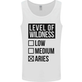 Levels of Wildness Aries Mens Vest Tank Top White