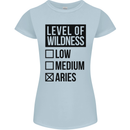 Levels of Wildness Aries Womens Petite Cut T-Shirt Light Blue
