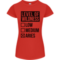 Levels of Wildness Aries Womens Petite Cut T-Shirt Red