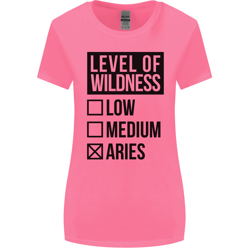 Levels of Wildness Aries Womens Wider Cut T-Shirt Azalea