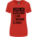 Levels of Wildness Aries Womens Wider Cut T-Shirt Red
