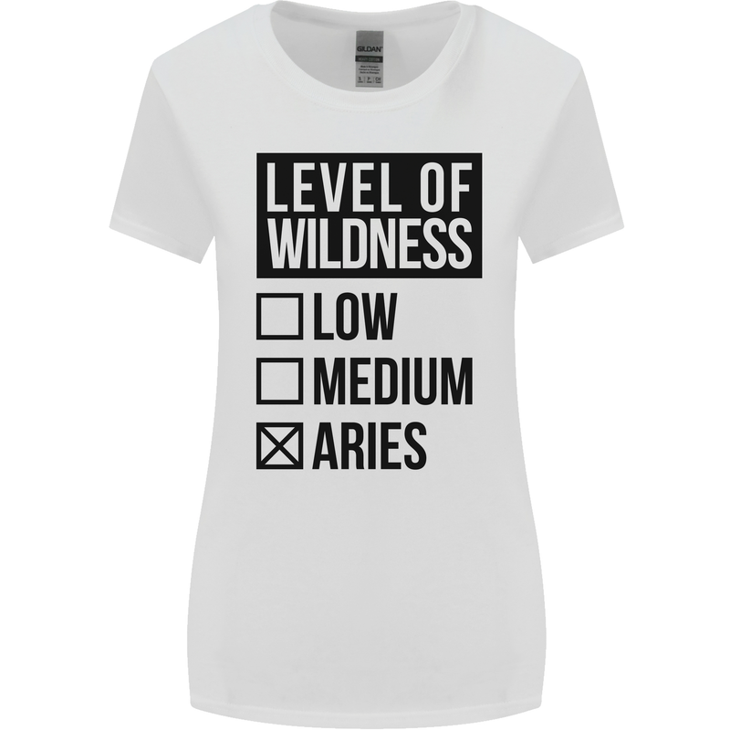Levels of Wildness Aries Womens Wider Cut T-Shirt White