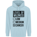 Levels of Wildness Cancer Childrens Kids Hoodie Light Blue