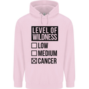 Levels of Wildness Cancer Childrens Kids Hoodie Light Pink