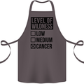 Levels of Wildness Cancer Cotton Apron 100% Organic Dark Grey