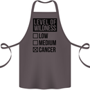 Levels of Wildness Cancer Cotton Apron 100% Organic Dark Grey