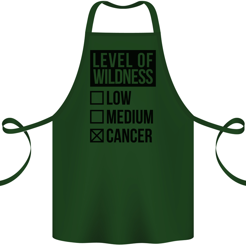 Levels of Wildness Cancer Cotton Apron 100% Organic Forest Green