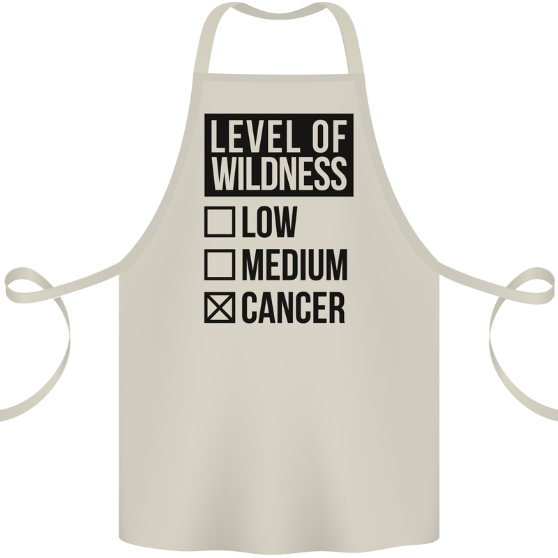 Levels of Wildness Cancer Cotton Apron 100% Organic Natural