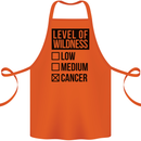 Levels of Wildness Cancer Cotton Apron 100% Organic Orange