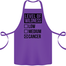 Levels of Wildness Cancer Cotton Apron 100% Organic Purple