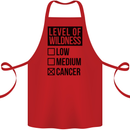 Levels of Wildness Cancer Cotton Apron 100% Organic Red