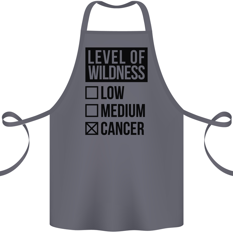 Levels of Wildness Cancer Cotton Apron 100% Organic Steel
