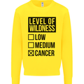 Levels of Wildness Cancer Kids Sweatshirt Jumper Yellow