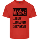 Levels of Wildness Cancer Kids T-Shirt Childrens Red