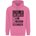 Levels of Wildness Cancer Mens 80% Cotton Hoodie Azelea