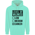 Levels of Wildness Cancer Mens 80% Cotton Hoodie Peppermint