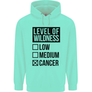 Levels of Wildness Cancer Mens 80% Cotton Hoodie Peppermint