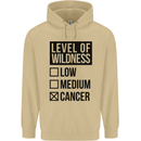 Levels of Wildness Cancer Mens 80% Cotton Hoodie Sand