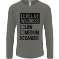 Levels of Wildness Cancer Mens Long Sleeve T-Shirt Charcoal