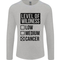 Levels of Wildness Cancer Mens Long Sleeve T-Shirt Sports Grey
