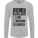 Levels of Wildness Cancer Mens Long Sleeve T-Shirt Sports Grey