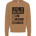 Levels of Wildness Cancer Mens Sweatshirt Jumper Caramel Latte