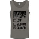 Levels of Wildness Cancer Mens Vest Tank Top Charcoal