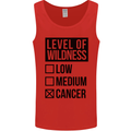 Levels of Wildness Cancer Mens Vest Tank Top Red