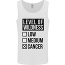 Levels of Wildness Cancer Mens Vest Tank Top White