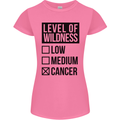 Levels of Wildness Cancer Womens Petite Cut T-Shirt Azalea