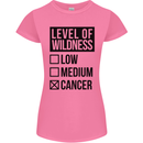 Levels of Wildness Cancer Womens Petite Cut T-Shirt Azalea