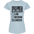 Levels of Wildness Cancer Womens Petite Cut T-Shirt Light Blue