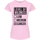 Levels of Wildness Cancer Womens Petite Cut T-Shirt Light Pink