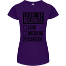 Levels of Wildness Cancer Womens Petite Cut T-Shirt Purple