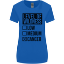Levels of Wildness Cancer Womens Wider Cut T-Shirt Royal Blue