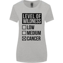 Levels of Wildness Cancer Womens Wider Cut T-Shirt Sports Grey