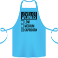 Levels of Wildness Capricorn Cotton Apron 100% Organic Turquoise