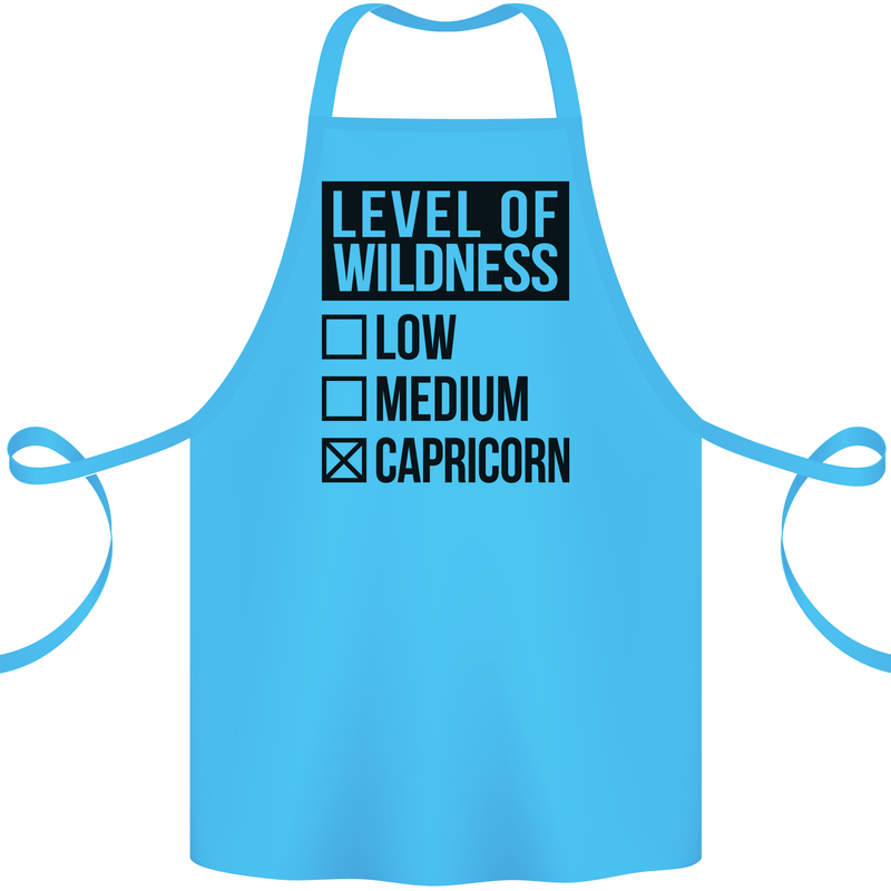 Levels of Wildness Capricorn Cotton Apron 100% Organic Turquoise