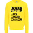 Levels of Wildness Capricorn Kids Sweatshirt Jumper Yellow