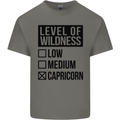 Levels of Wildness Capricorn Mens Cotton T-Shirt Tee Top Charcoal
